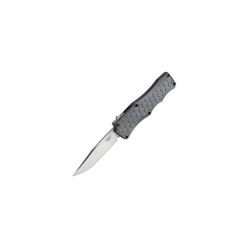 Hogue 34052 Exploit 3.5" OTF Auto Aluminum Clip Point Blade Grey