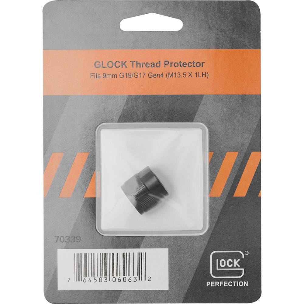 Glock Factory Thread Protector for 9mm Luger G19/G17 Gen 4 M13.5x1LH Black Pkg - Glock - 9mm