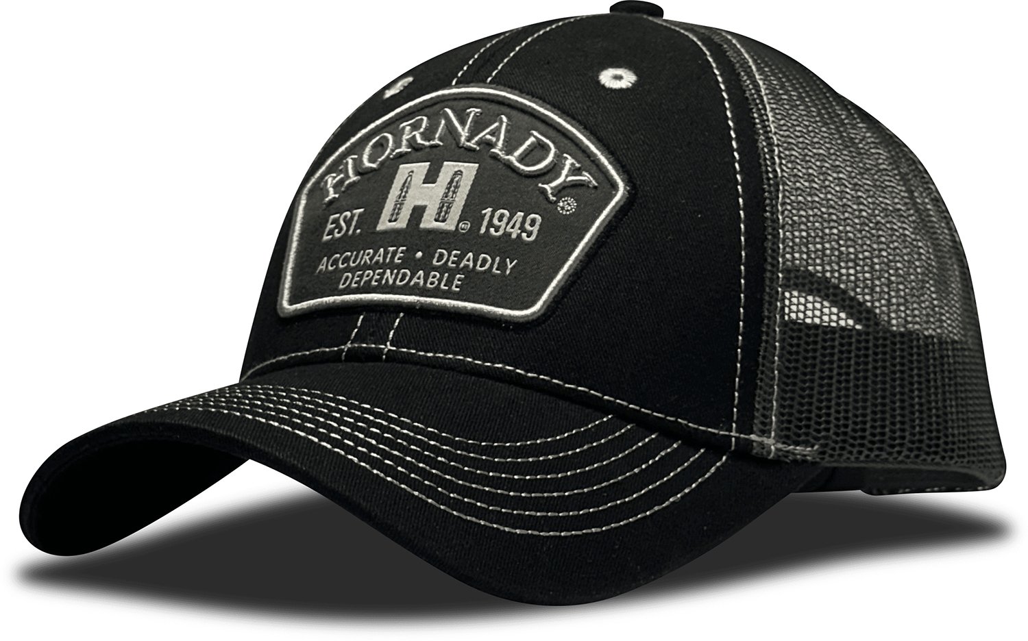Hornady Gear 32790 Trucker Black Patch - HDESIGN - TRUCKER