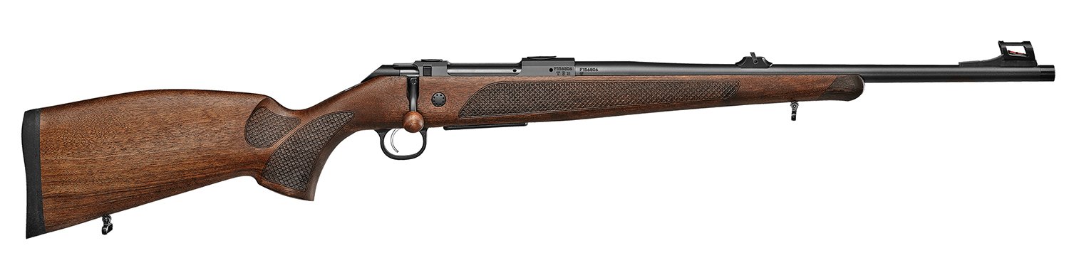 CZ 600 Plus Lux Rifle 30-06 Sprg 20in Walnut w/ Fiber Optic & Thread 5rd - CZ-USA - 30-06
