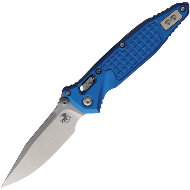 Microtech Socom Ram-Lok 4 In SE Stonewash Blue Aluminum Handle