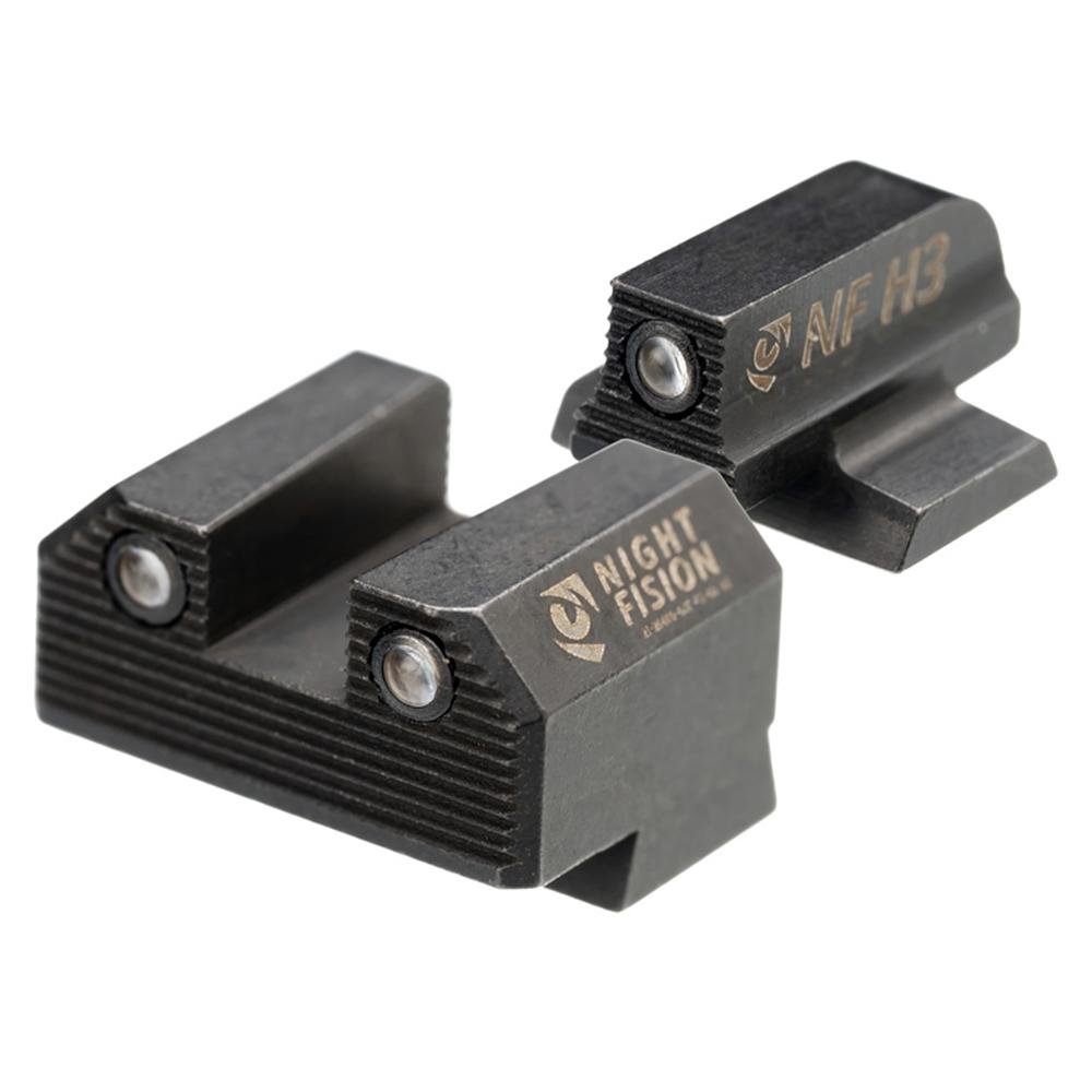 Night Fision Optics Ready Stealth Series Handgun Sights for Canik Mete SF/TP9 Black