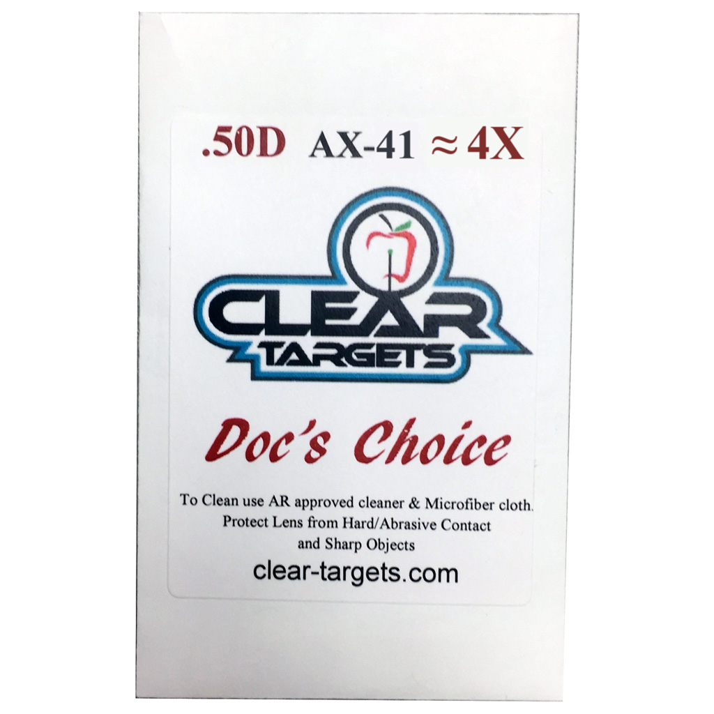 Axcel AX41-CTDC-4X Lens X-41 4X Scratch Resistant, Anti-Glare, Shatterproof