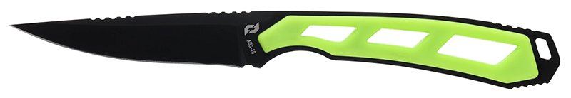 Schrade 1159295 Isolate Hunting Knife, 3-Inch AUS-10 Steel Blade, Full-Tang, Black/Green TPR Handle