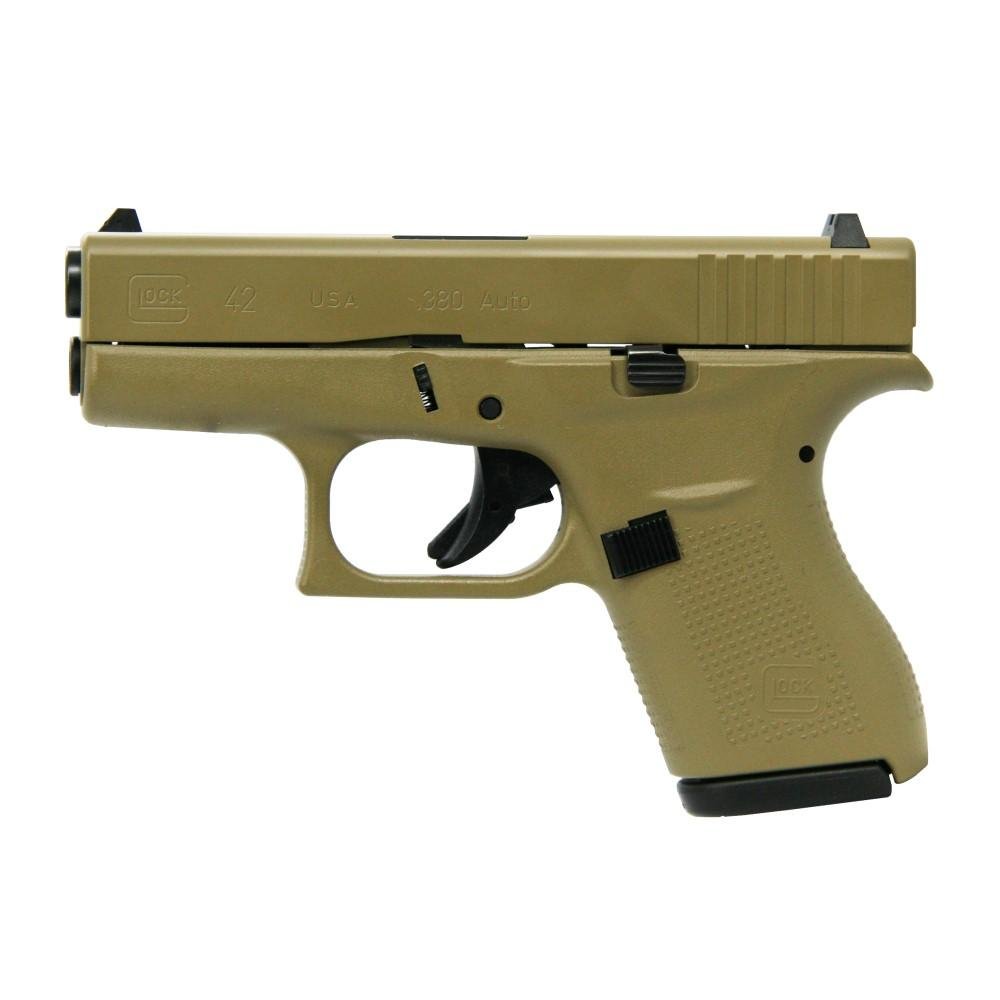 Glock UI4250201 FDE Subcompact .380 ACP Handgun 3.25" Barrel 6-Rd
