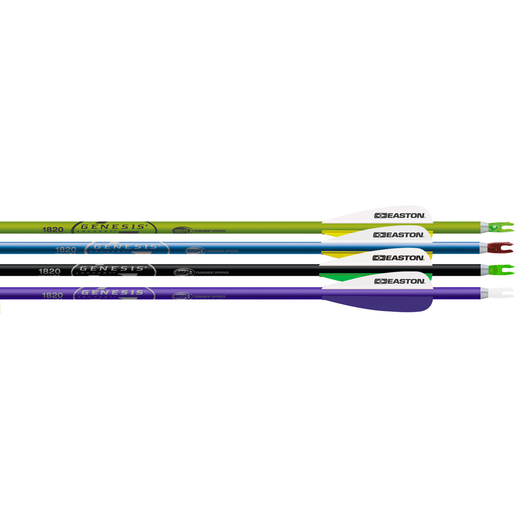 Buy Easton 925548 Genesis Arrows 1820 3" Vanes 72 Pack Multi-Color online