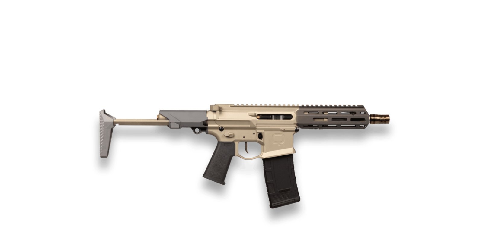 Q HB-300BLK-7IN-G Honey Badger 300 AAC Blackout 7" Flat Dark Earth NFA - Short Barrel Rifle