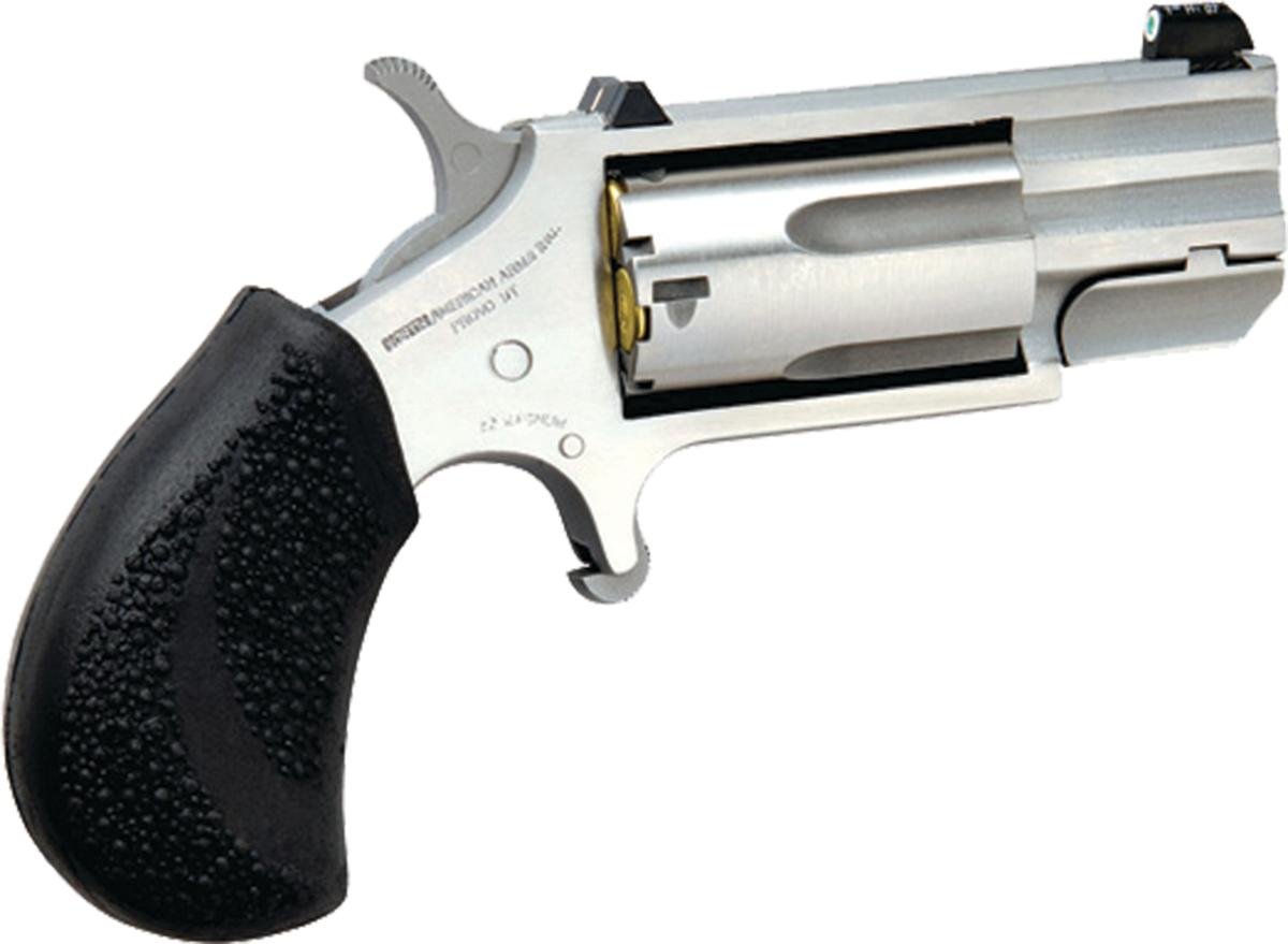 NAA PUGT Pug 22 WMR 1" Barrel 5rd Stainless Steel Revolver - NAA - 22 Magnum
