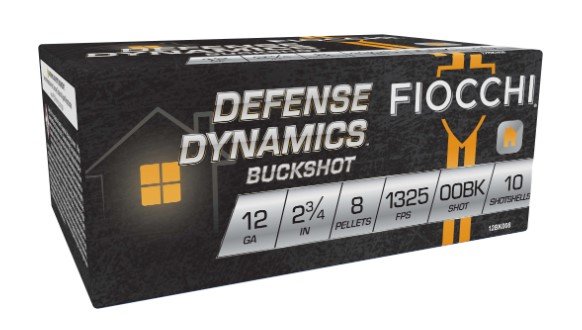 Fiocchi Ammunition DEF DYNAMICS 12GA 2.75IN 8OZ 00BK 10/BX - Model 12BK008 - Fiocchi - 12 GAUGE