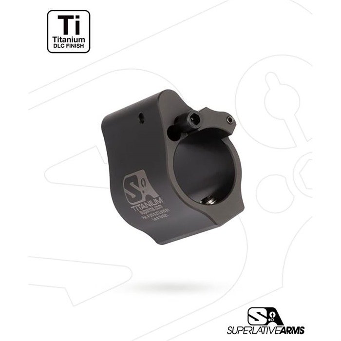 Buy Superlative Arms SABO-DI-875SDT AR-15 Titanium Gas Block .875" Black online