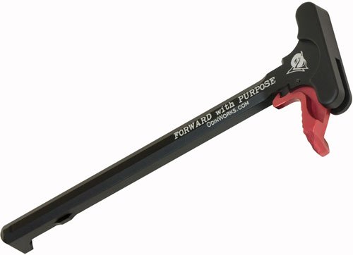 Buy Odin Works ACCCHXCHRED AR-15 Extended Charging Handle Black/Red Aluminum online