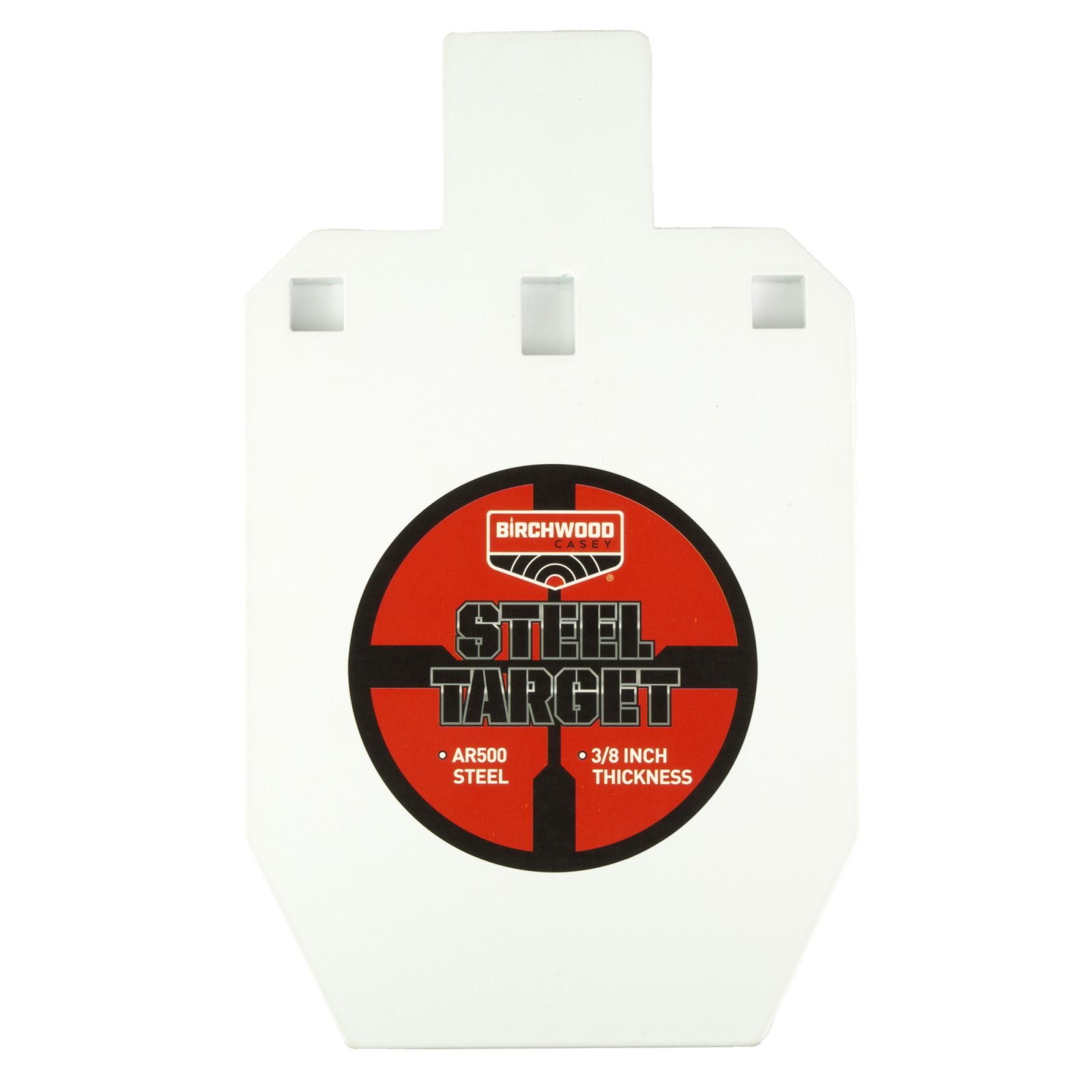 Birchwood Casey BC-47661 10" AR500 Steel IPSC Silhouette Target 3/8" Thick