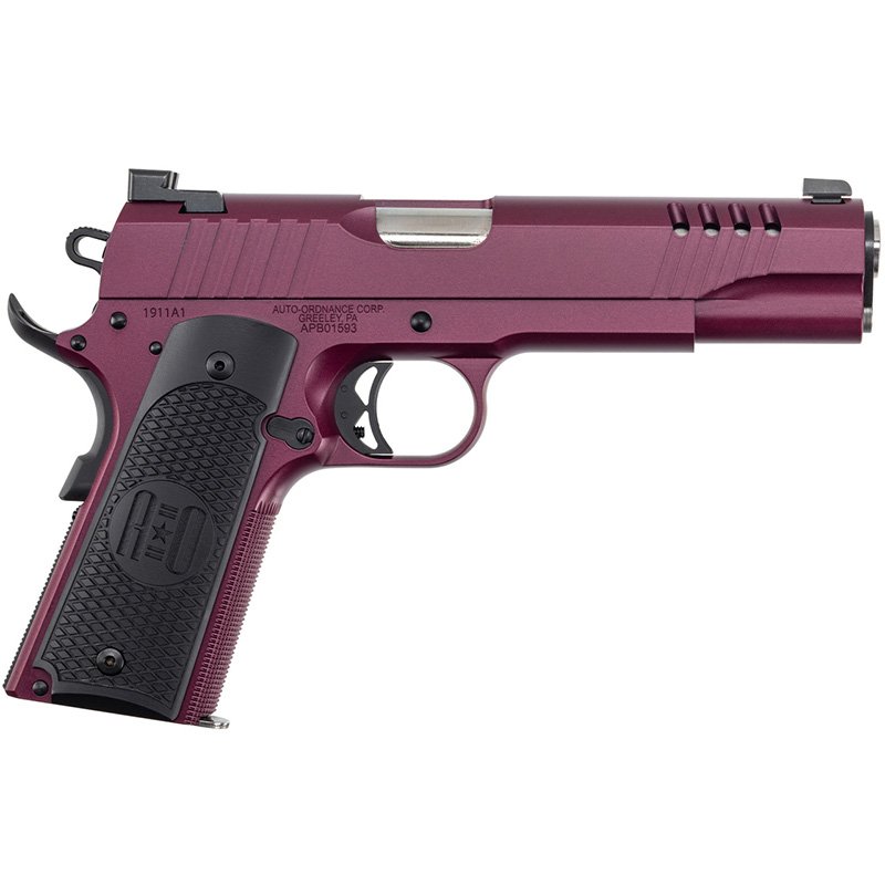 Auto Ordnance 1911TCAC9 45 ACP Auto 1911 45CAL 5" Blk/BlkCherry 7rd G21S
