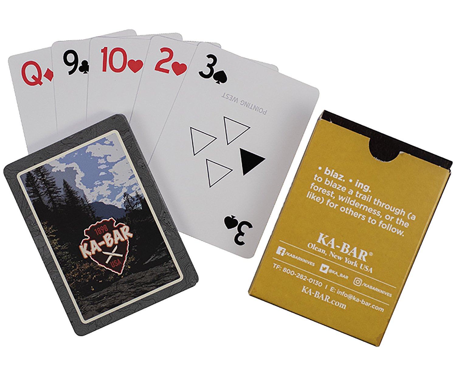 Buy Ka-Bar Playing Cards Multi-Color 3.5 in Water Resistant PVC online