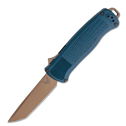 Buy Benchmade 5370FE-01 Shootout OTF 3.51" Tanto Crater Blue Grivory Blade online