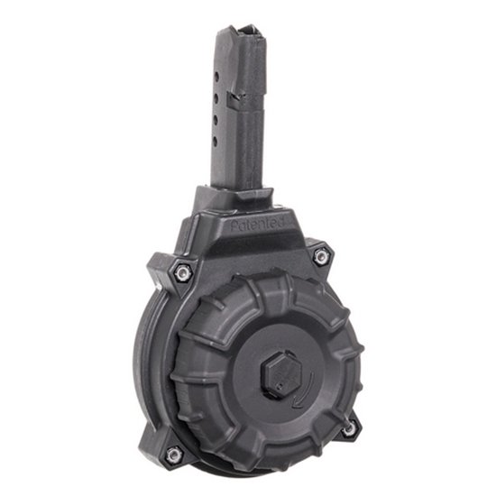 ProMag DRMA14 Glock 43 9mm 50-Round Drum Magazine Black Polymer