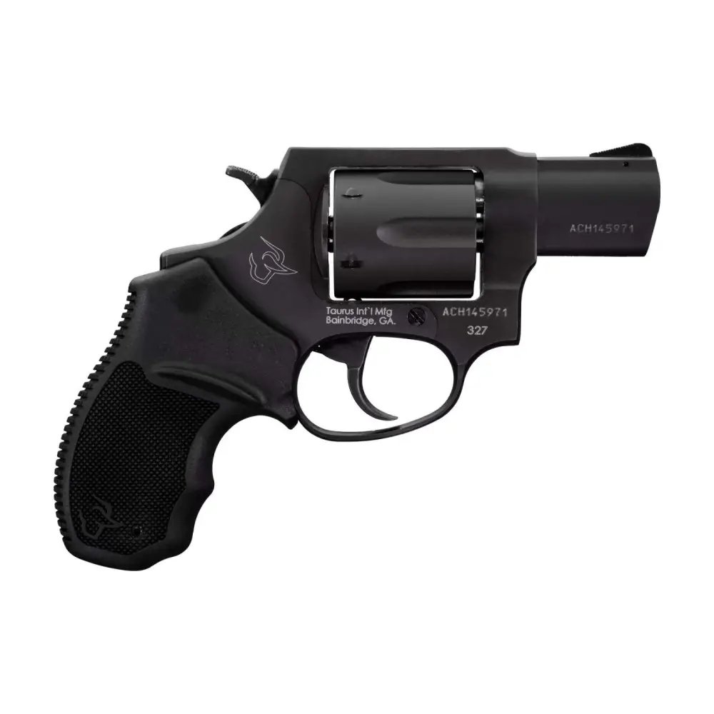 New Taurus 327 Revolver - Double Action, Single Action, .327 Fed Mag, 6-Round Capacity, 2-Inch Steel Barrel, Matte Black Finish, Soft Rubber Grip - Taurus International Manufacturing, Inc. - 327 Federal Magnum
