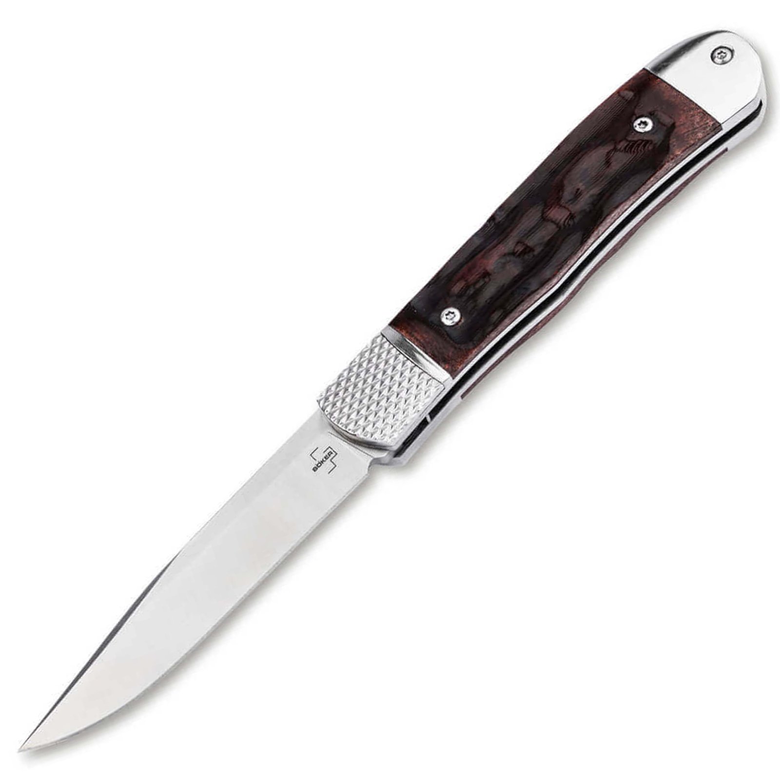 BOKER TRAPPER 3.2 CLIP PLAIN BROWN/BONE - Boker