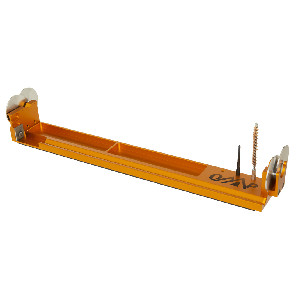 October Mountain FlightDeck Arrow Spinner & Square Orange T6061 Aluminum