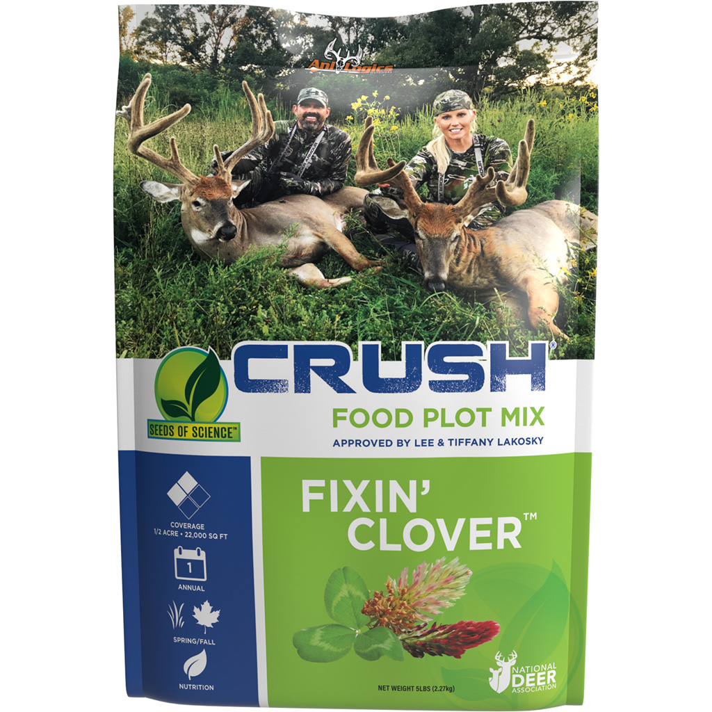 AniLogics 24017 CRUSH Fixin Clover Food Plot Seed 5 lbs