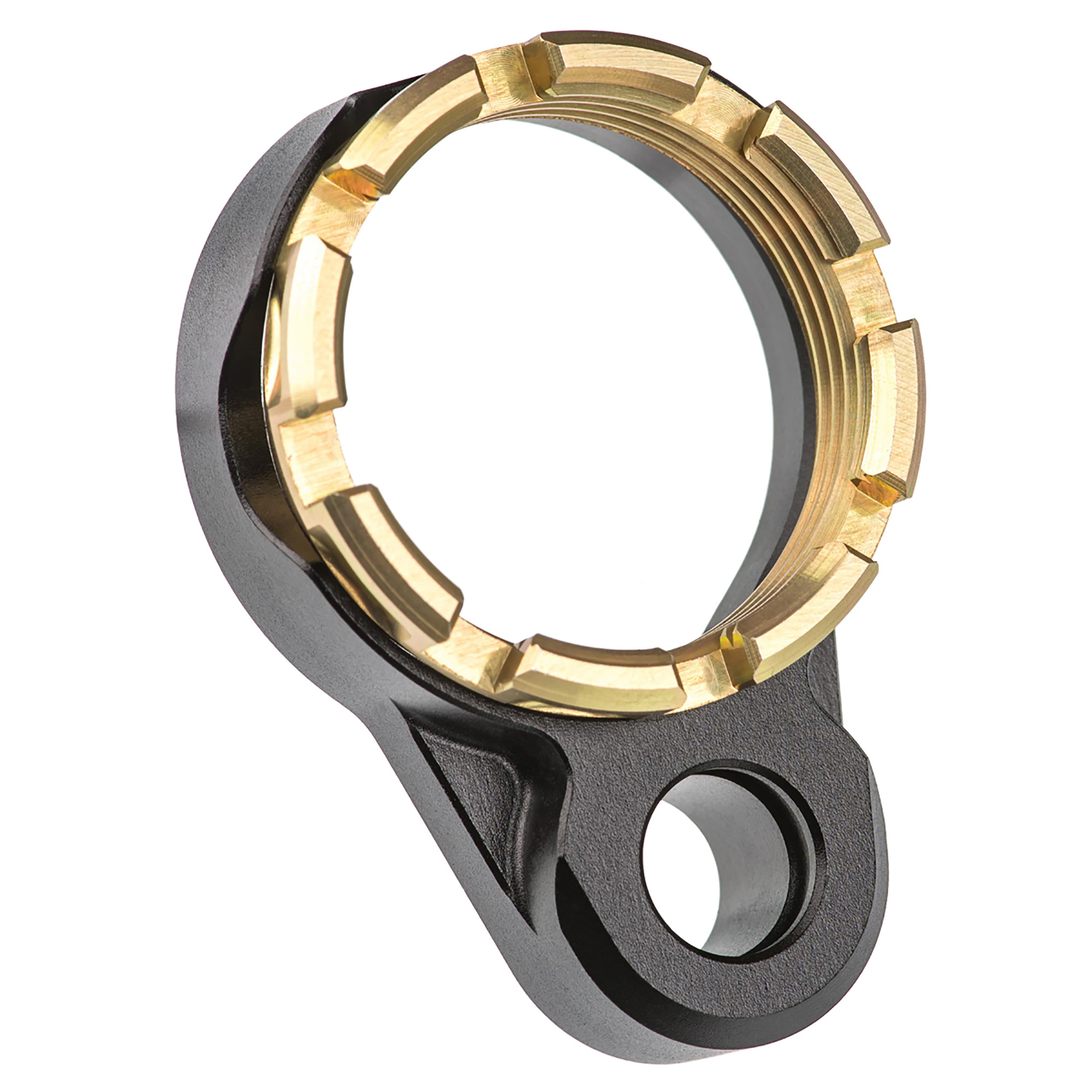 Fortis LE-BLK-K1-GOLD AR15 End Plate & Castle Nut, Gold, 0.55 oz
