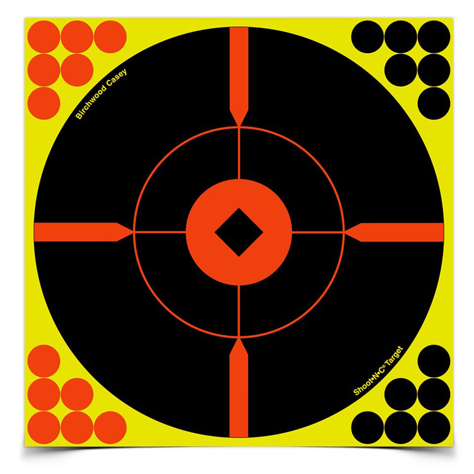 Birchwood Casey BC-34806 8 Inch Bullseye Crosshair Target 6 Pack