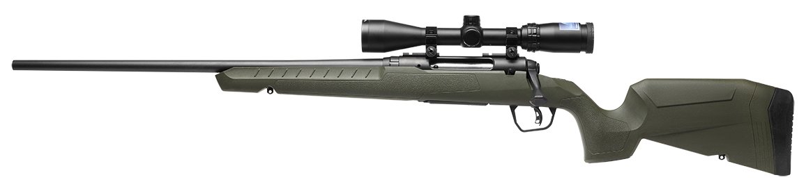 Savage 32185 Axis 6.5 Creedmoor Rifle, Matte Black, Green Stock, 22" Barrel - Savage Arms - 6.5 Creedmoor