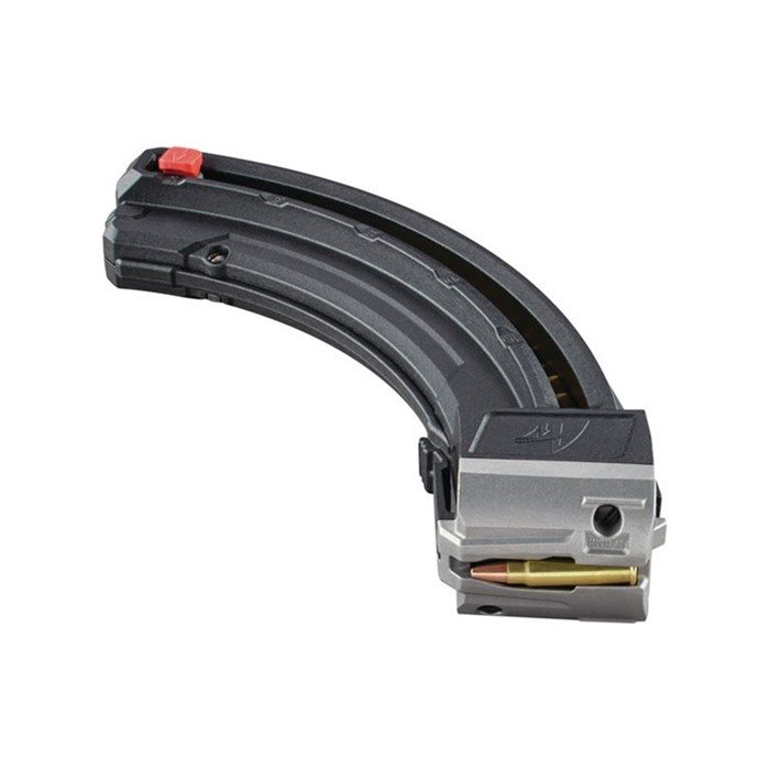 Butler Creek Savage A22 Magazine: 22 WMR, 25-Round Capacity, Polymer Body, Stainless Steel Spring, Black Finish