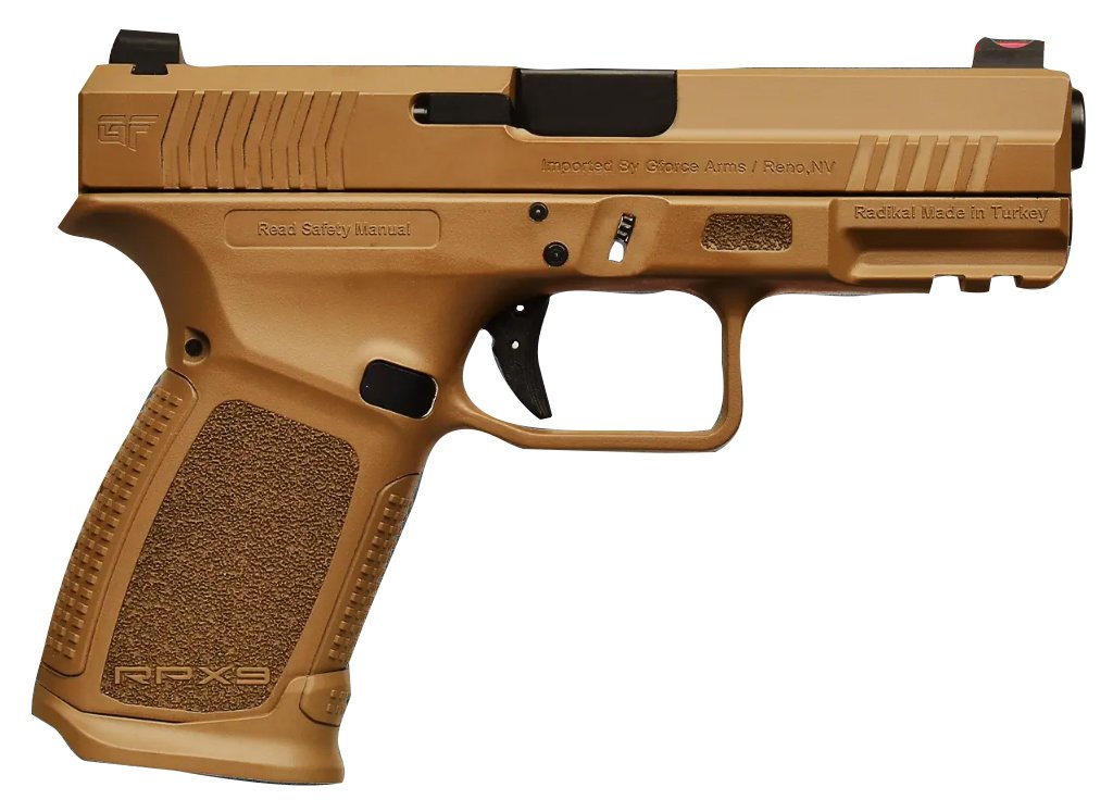 Buy GForce Arms RPX3C9 9mm 4.00In 16rd FDE Fiber Optic Sights online