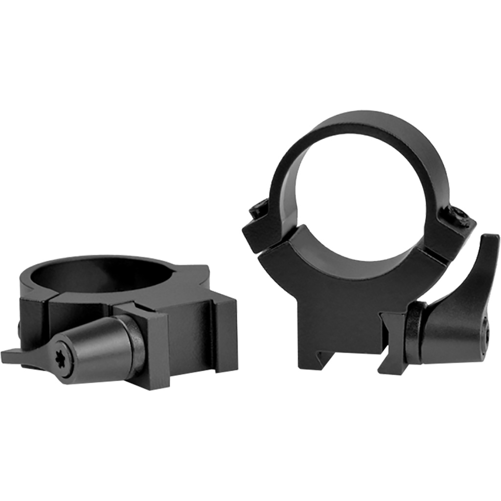 Warne 722LM Maxima QD Rimfire Scope Rings 3/8" Dovetail Matte Black 1" High