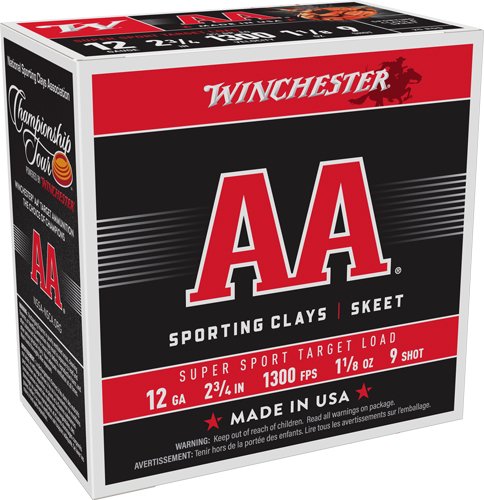 2WIN AA 12GA 1-1/8OZ #9 1300FPS 250RD CASE - Winchester - 12 Gauge
