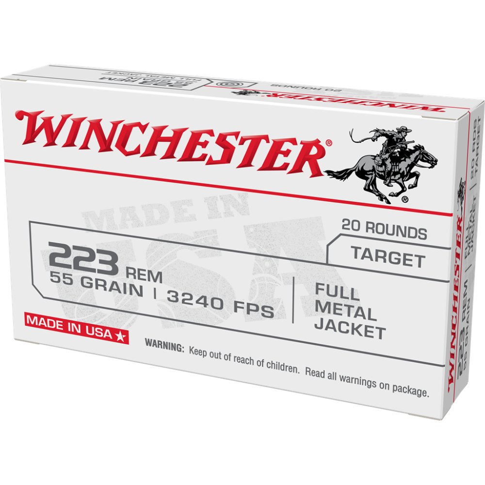 Winchester Ammo USA223R1KY USA 223 Rem 55 gr Full Metal Jacket (FMJ) 20... - Winchester - FULL METAL JACKET