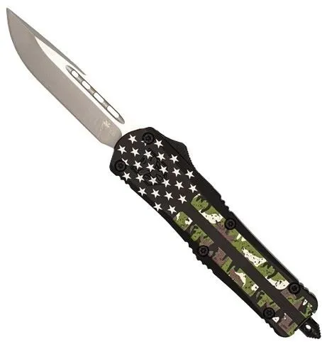 Buy Cobratec Knives FS3 OTF 3 In Drop Point Camo American Flag online