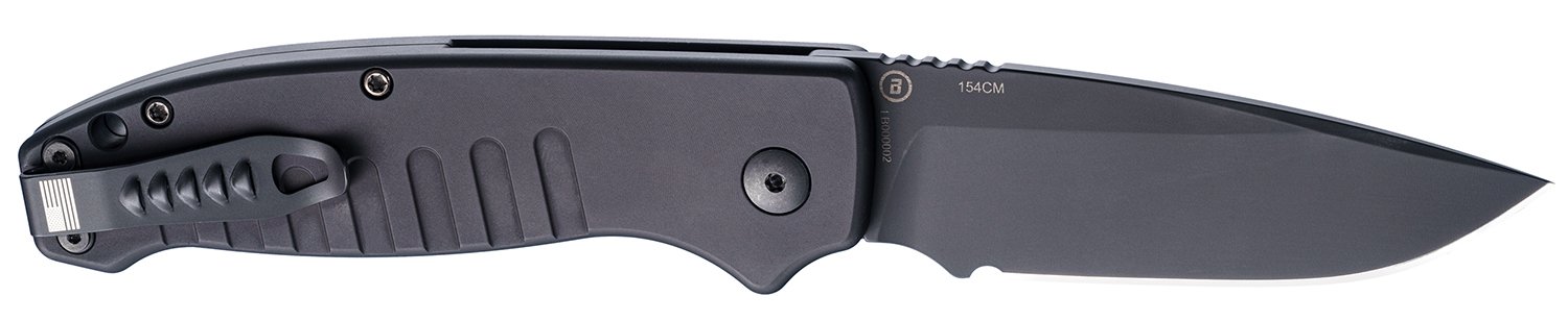 Hogue Ballista I Automatic Folder Knife 3 1-2" Drop Point Blade Black