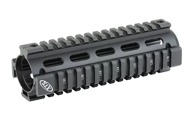 XTS MT021 Two Piece Quad Rail Handguard AR Carbine Length Black Aluminum - XTS