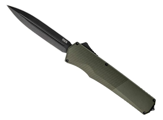 A5 Spry A5RT6ODS35BK3A1 OTF Spear Point Blade Black Aluminum Handle