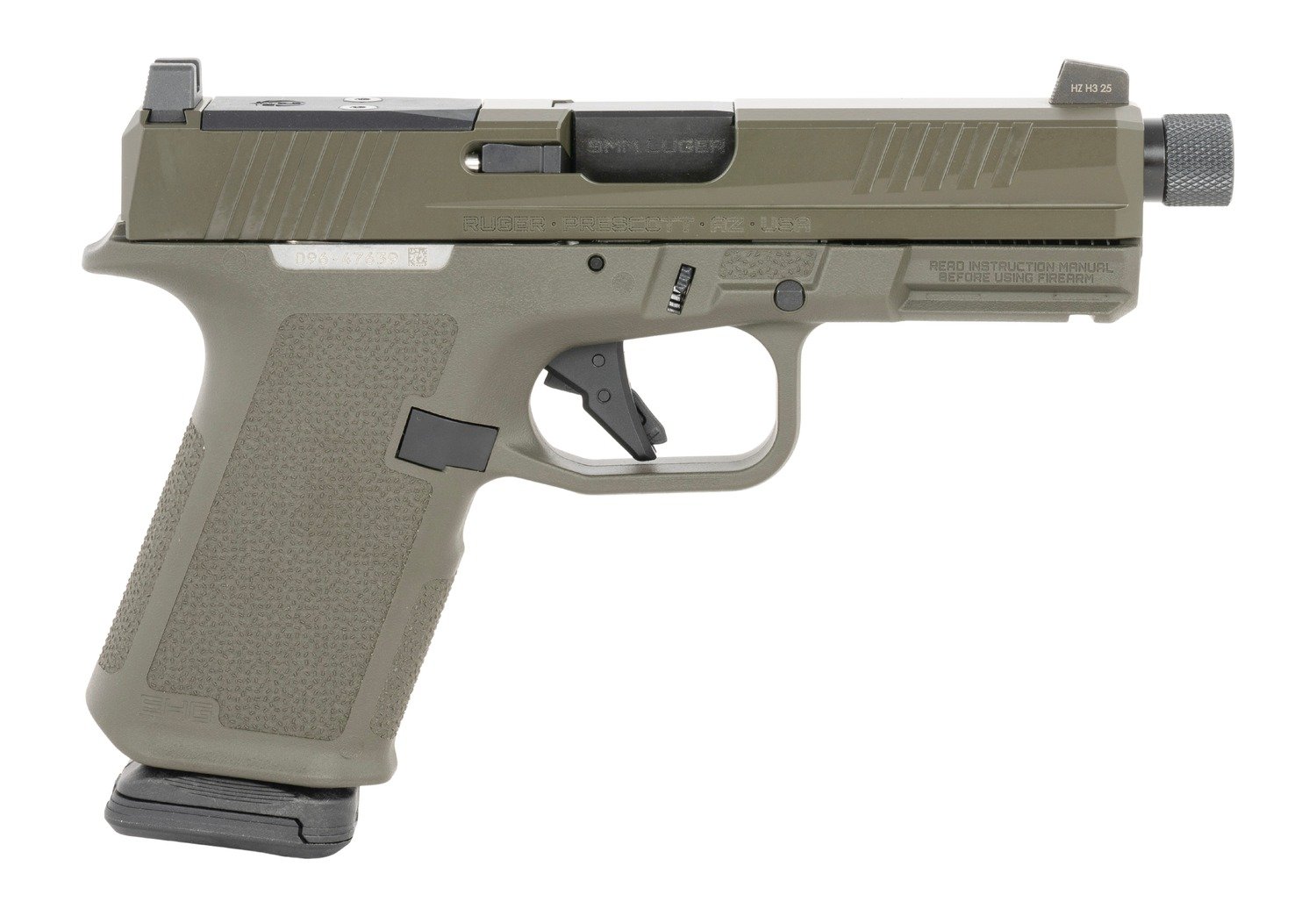 Ruger 19440 9mm 15Rd Threaded ODG Tactical