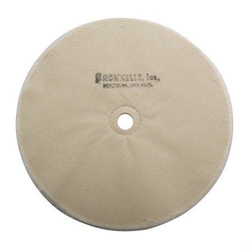 Brownells Muslin Polishing Wheel Loose 8" X 20-PLY 5/8" Arbor - Brownells