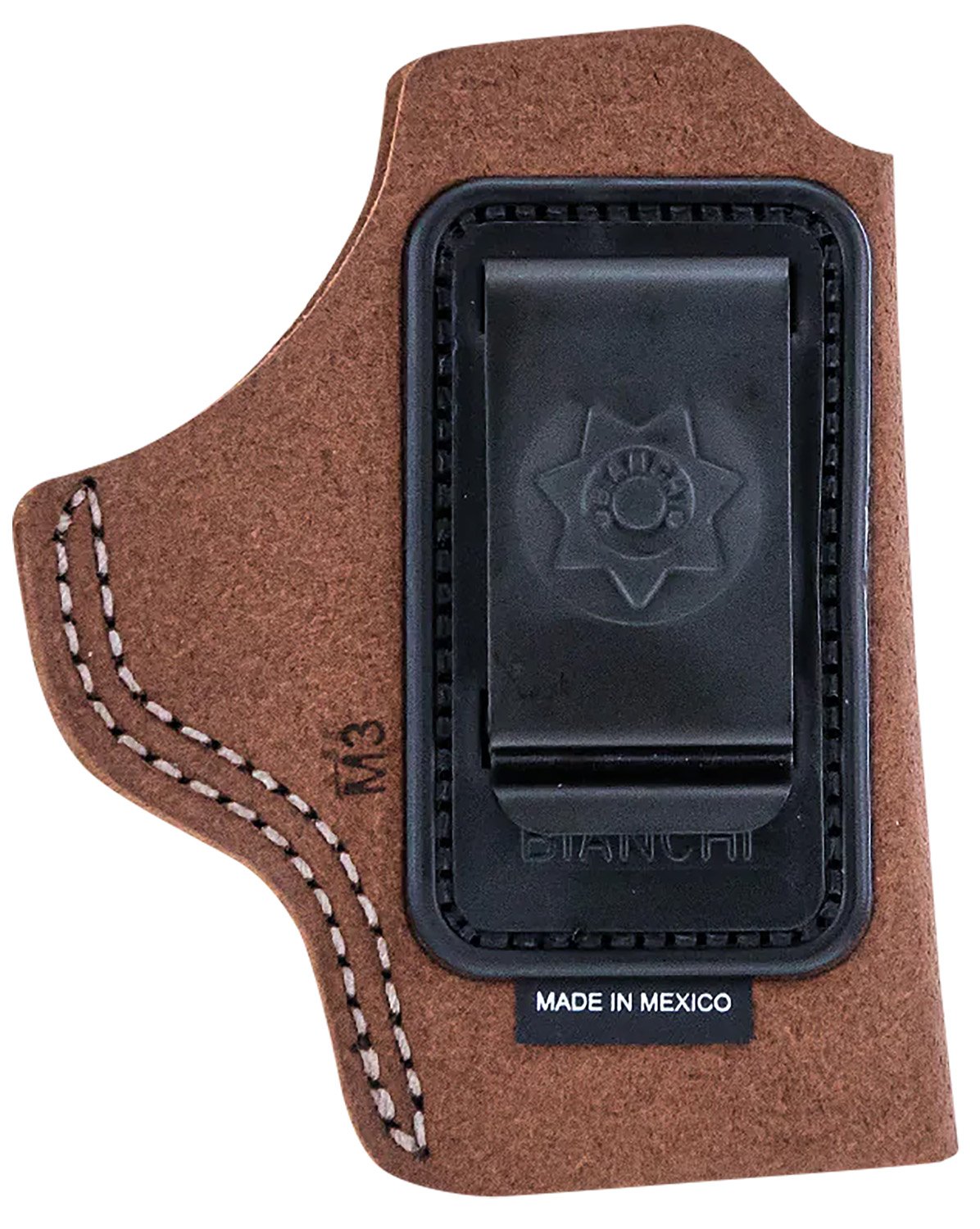Bianchi Model 6 Left Hand 2" Charter Arms Ultra Lightweight Inside-The-Waistband Holster Rust Suede Tan - Bianchi - TAN