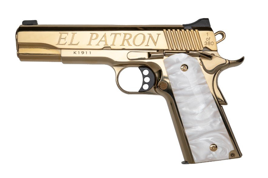 Kimber 10238 1911 .38 Super 9Rd Gold Engraved 5 Inch