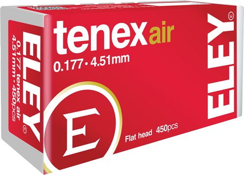 Eley 46130 Tenex Air Pellets .177 4.51mm 8.2 Grains 450-Pack - Eley - 4.51mm