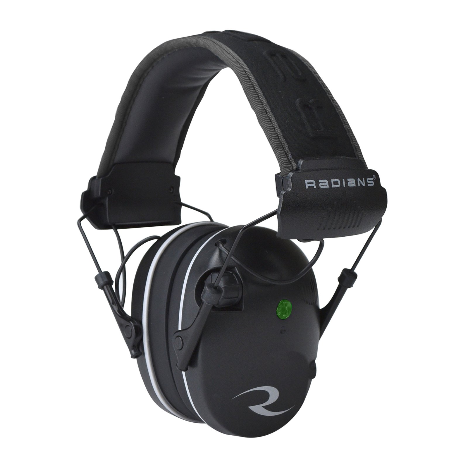 Radians R-3200 Electronic Earmuff, 23 dB, Dual Mic, Black/Gray, Adult - Radians