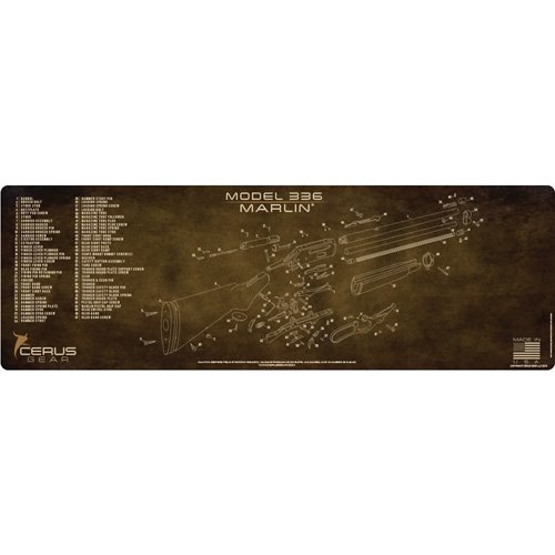 CERUS GEAR MARLIN MODEL 336 SCHEMATIC VINTAGE BRWN