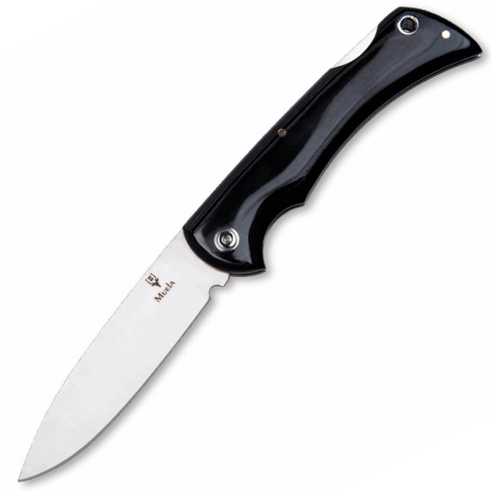 BOKER BX-9G MUELA FOLDER 3.66" STN/BLACK MICARTA 1.416, MIcarta, Black, Backlock