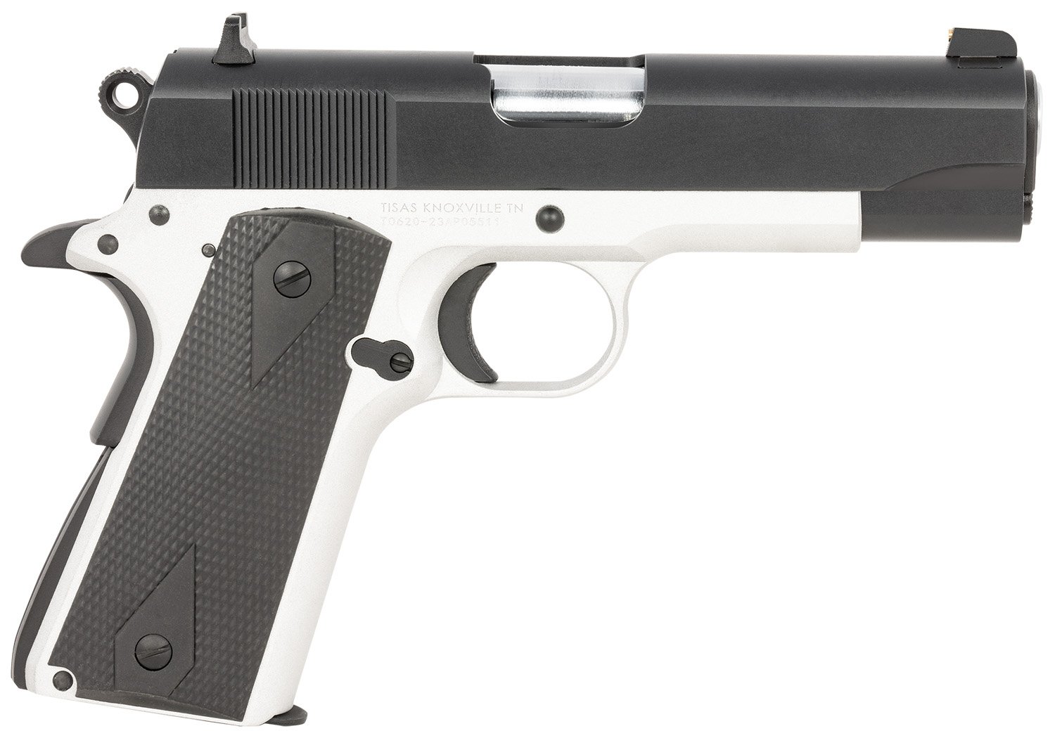 Tisas 10100128 1911 Aviator 45 ACP, Semi-Auto, 4.25" Barrel, Black Cerakote Finish, Precision Shooting Pistol
