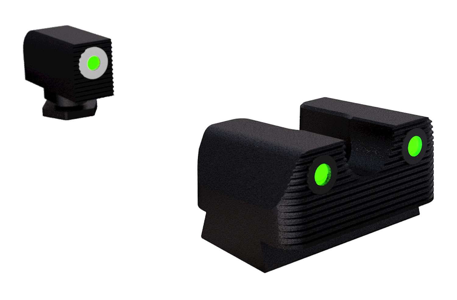 Rival Arms RA1B231G Night Sights Green Tritium for Glock 17/19/22/23/26 - GSM Outdoors - STEEL