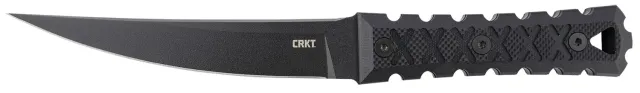 CRKT HZ6 6.5" Fixed Blade Knife SK-5 Steel Black G10 Handle with Sheath - CRKT