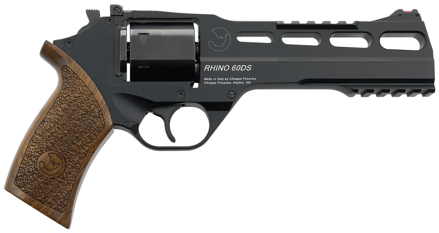 Chiappa Rhino 60 DS Revolver 10mm 6 in. Black w/Walnut Grip 6 rd - Chiappa Firearms - 10mm Auto