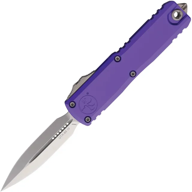 Microtech UTX-85 G4 3.1 In D/E Stonewash Purple ALU HNDL