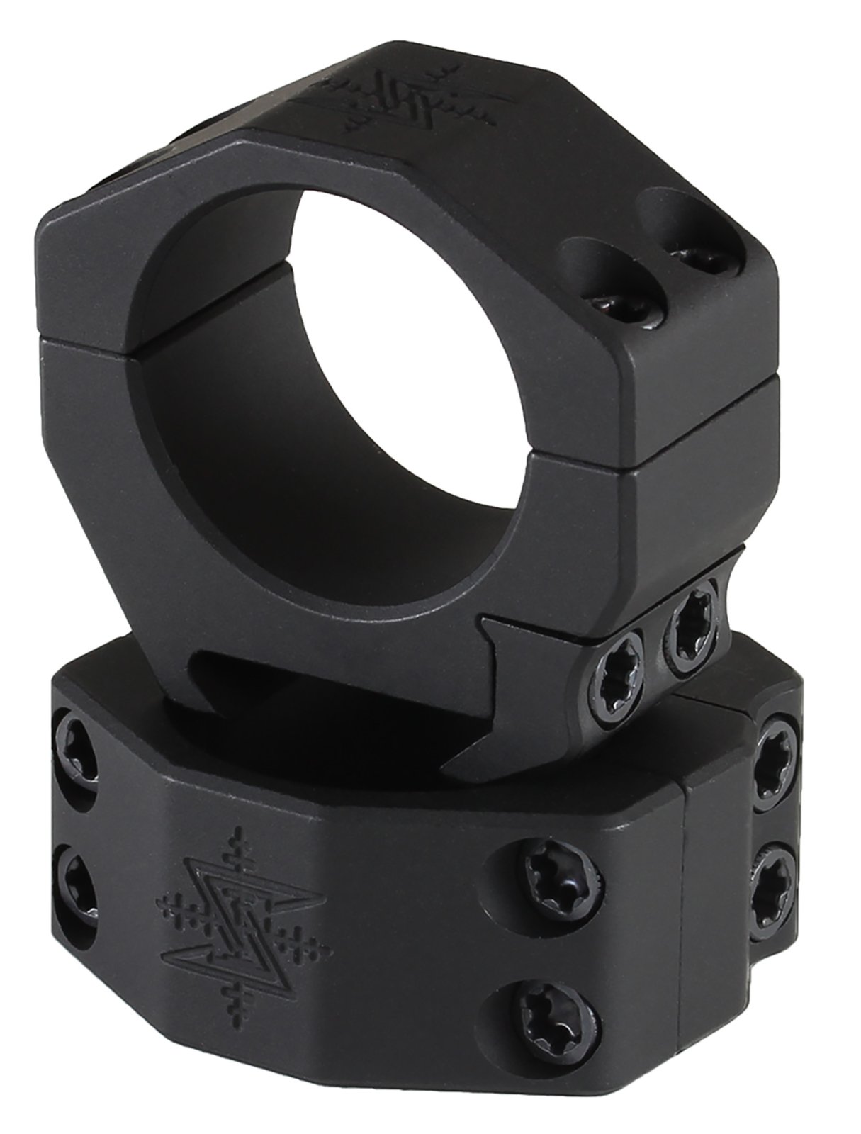 Seekins 0010620018 Scope Rings Matte Black 30mm AR High 7075-T6 Aluminum
